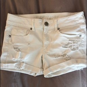 White jean shorts!